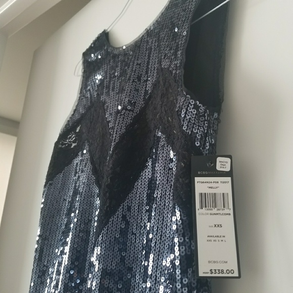 New dress BCBG sequins party sexy shiny - Picture 3 of 4